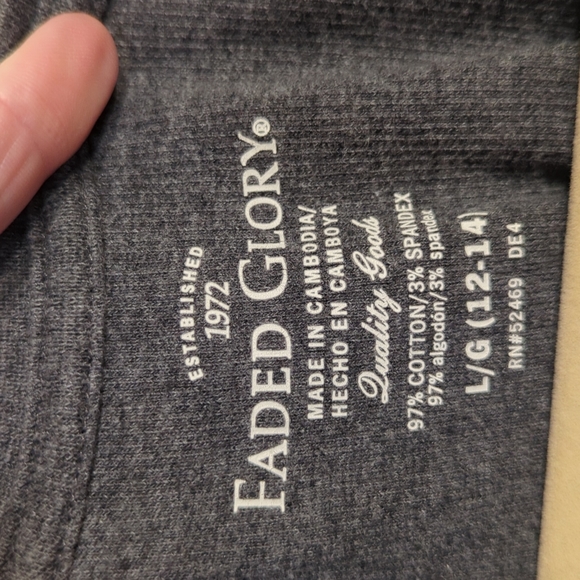 Faded Glory Long Sleeve SZ L - Picture 3 of 3